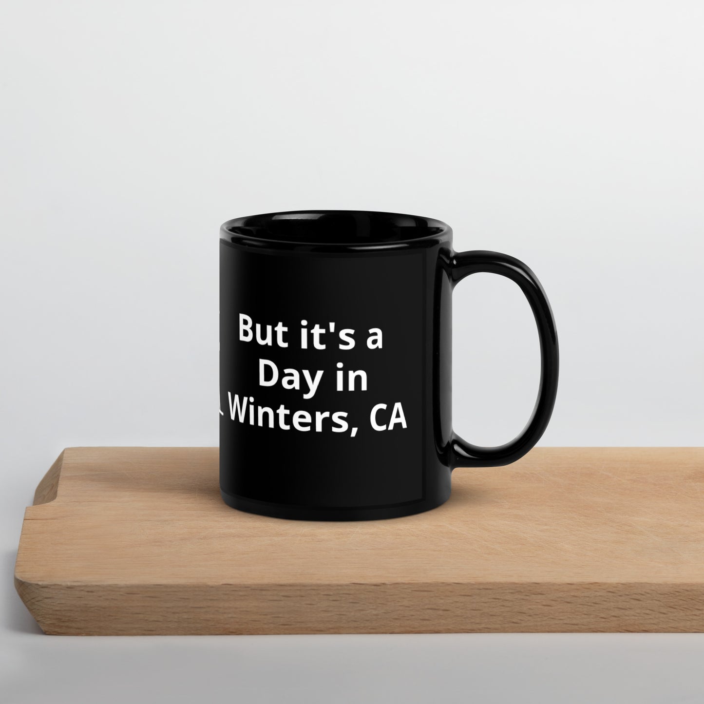 Winters, Ca Black Mug